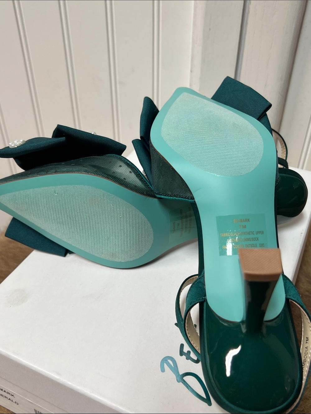 Betsey Johnson Emerald Mark Pump Heels 7 Shoes NWT - Picture 7 of 10